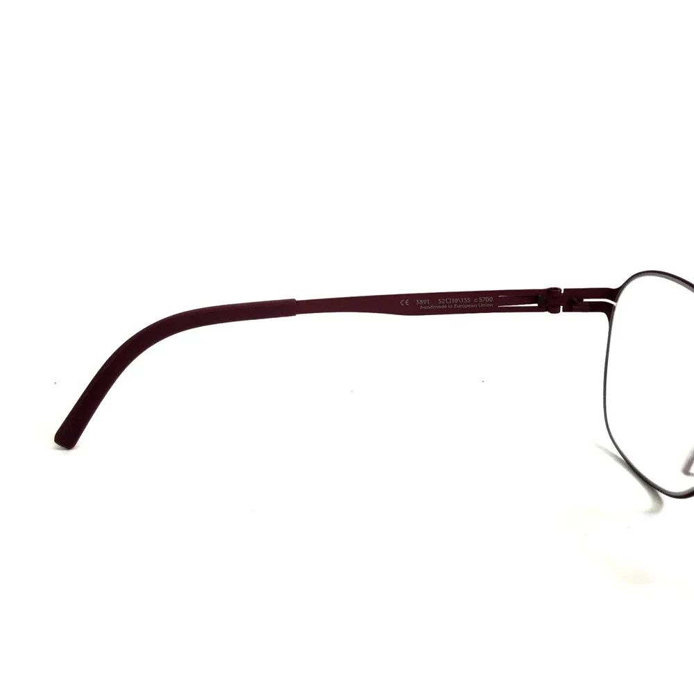 Ovvo Optics Eyeglasses Frames 3891 c5700 Burgundy Butterfly Wire Rim 52-18-135